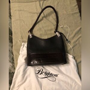 Brighton Leather Purse with Braided Handles